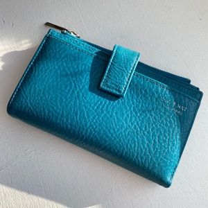 Matt & Nat teal blue wallet